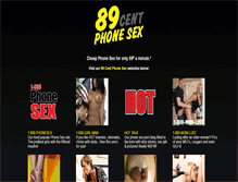 Tablet Screenshot of 89cent-phonesex.com